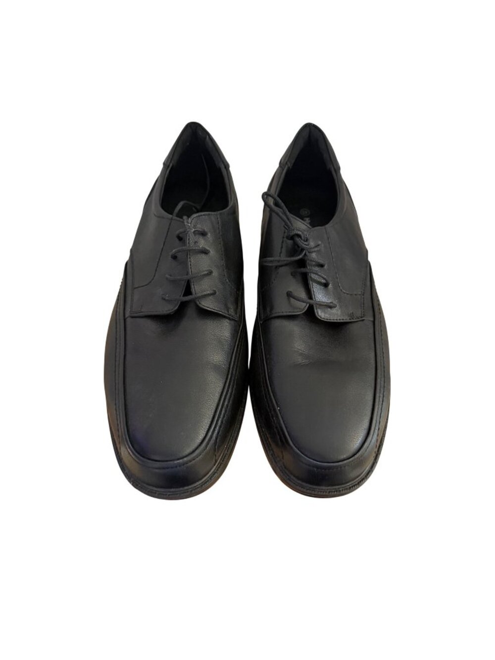 Hush Puppies Size 45 US 11 Black Leather Low Top Lace-Up Formal Oxford Shoes